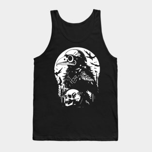black raven and the skull Tank Top